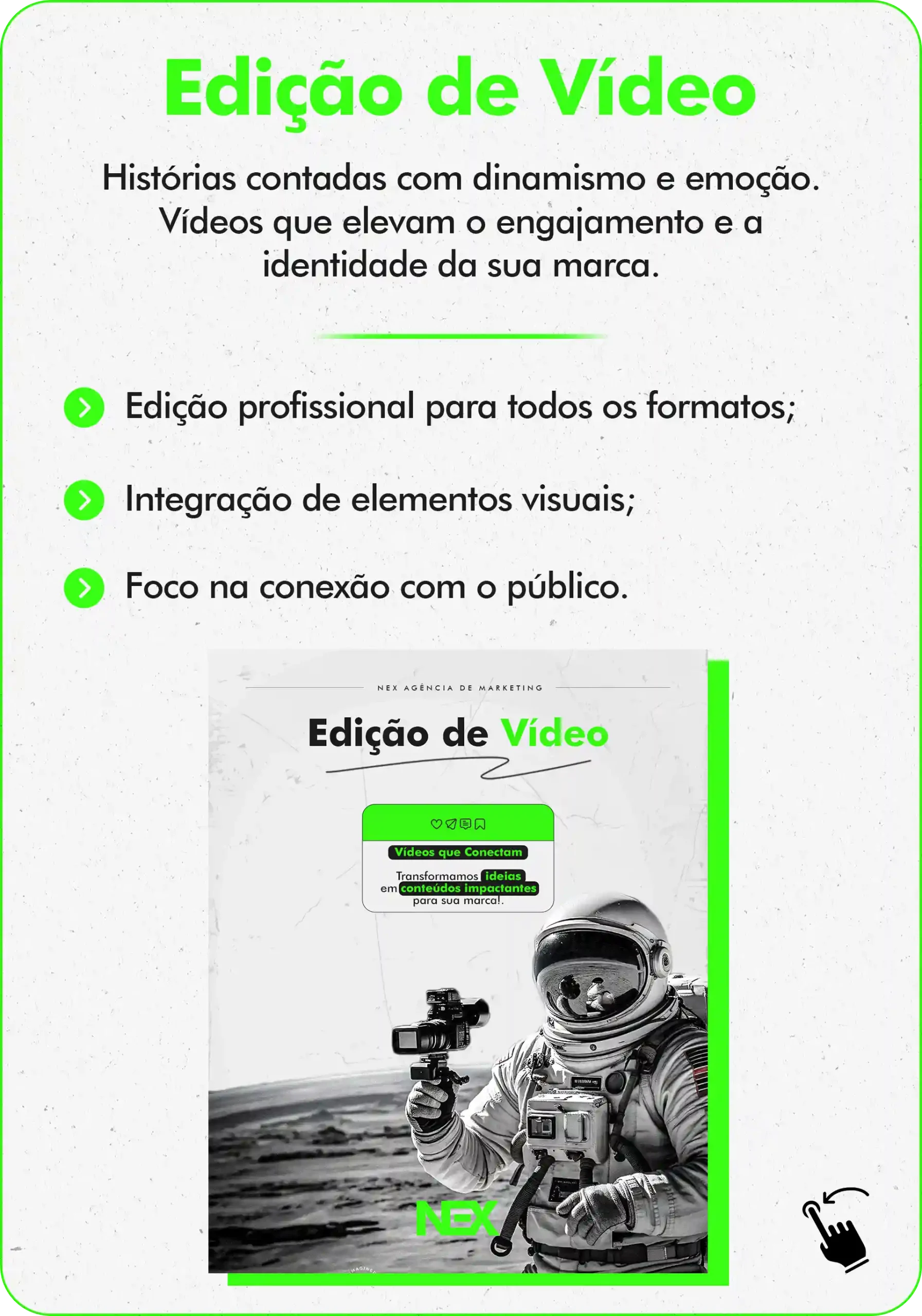 Serviço Edição de Vídeo Agência de Marketing em Maringá celular