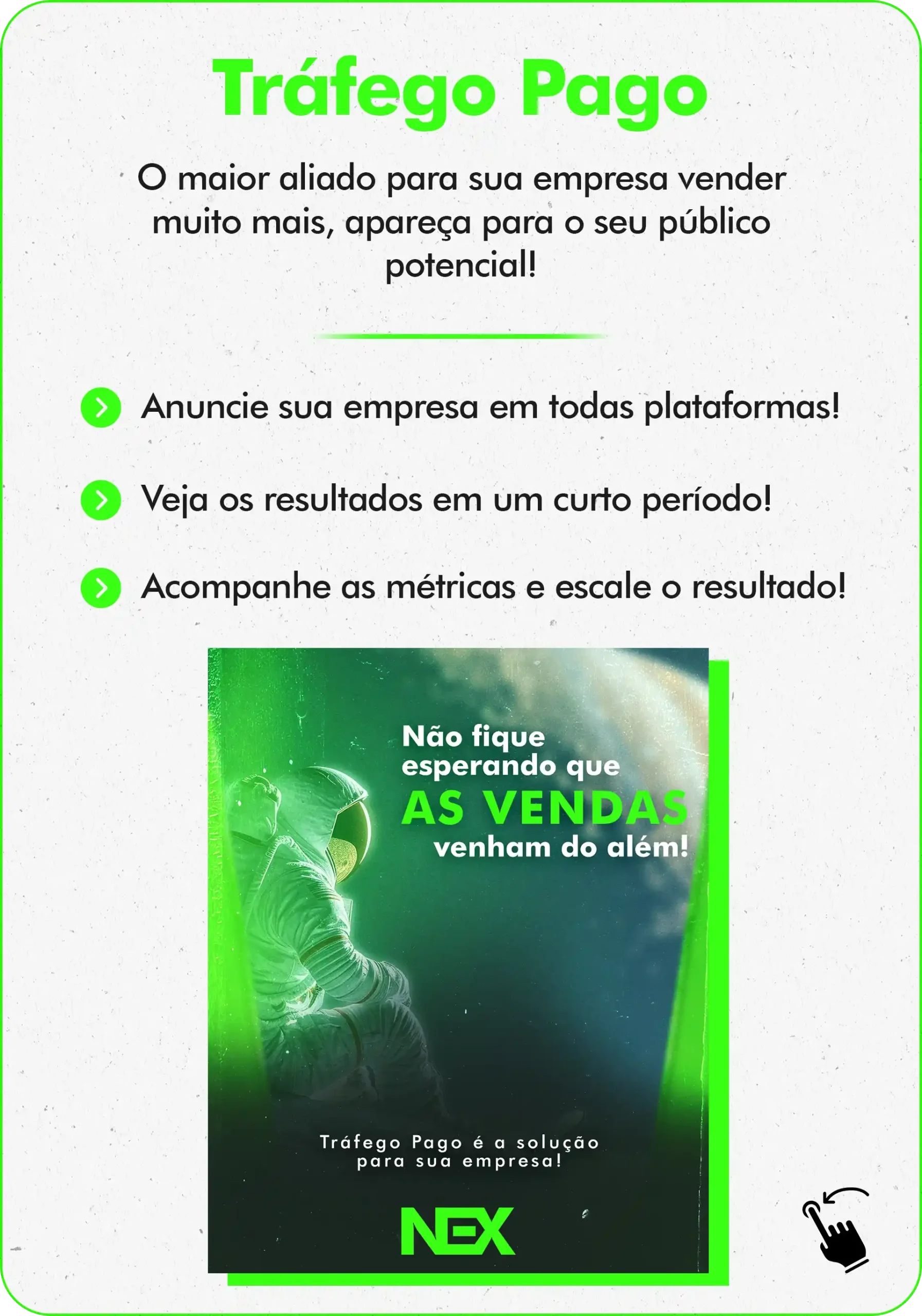 Serviço Tráfego Pago Nex Agência de Marketing em Maringá celular